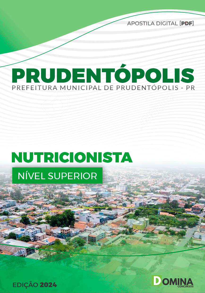 Apostila Pref Prudentópolis PR 2024 Nutricionista