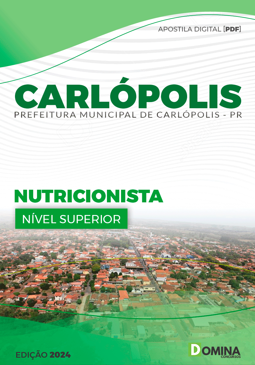 Apostila Pref Carlópolis PR 2024 Nutricionista