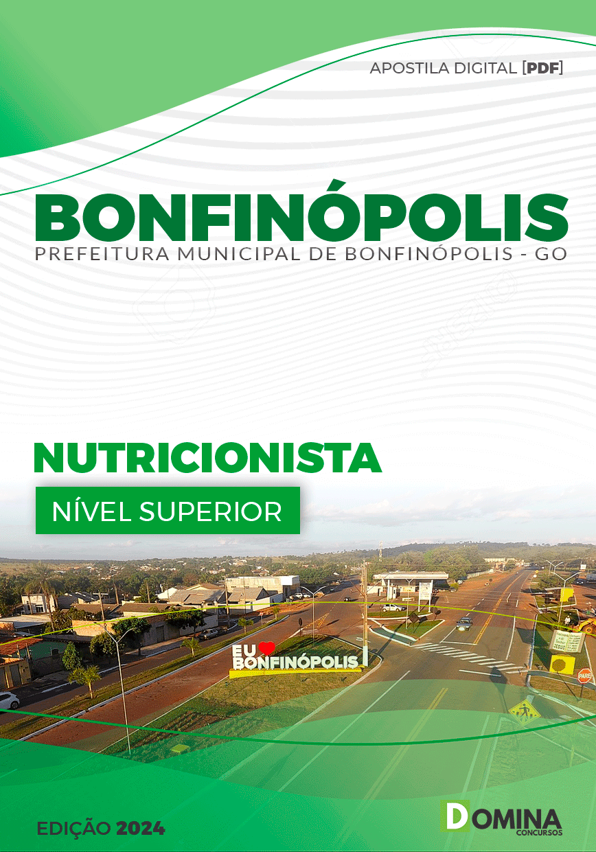 Apostila Pref Bonfinópolis GO 2024 Nutricionista