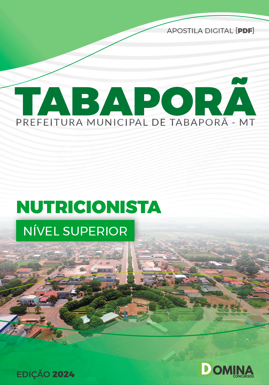 Apostila Pref Tabaporã MT 2024 Nutricionista