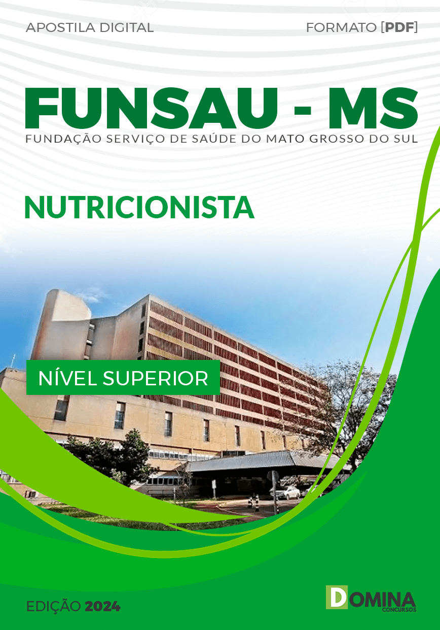 Apostila Concurso FUNSAU MS 2024 Nutricionista