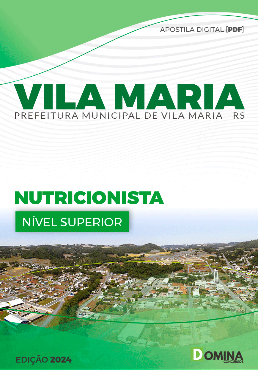 Apostila Pref Vila Maria RS 2024 Nutricionista