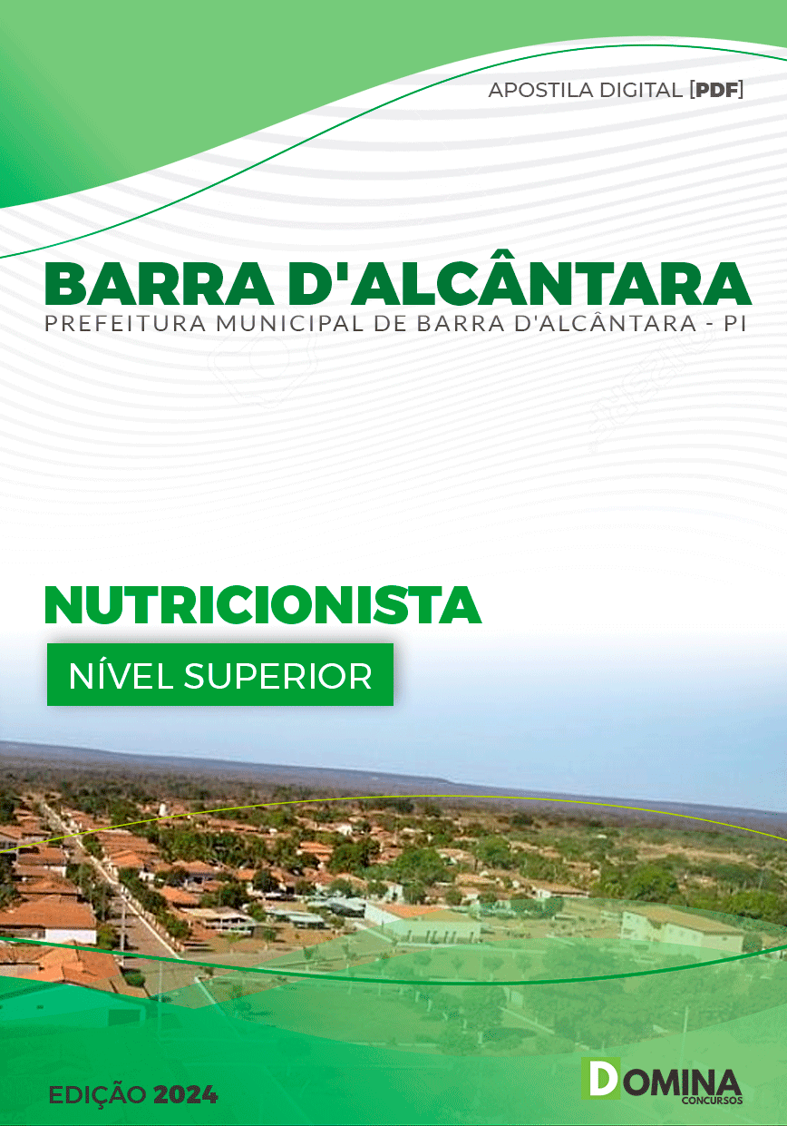 Apostila Pref Barra D'Alcântara PI 2024 Nutricionista