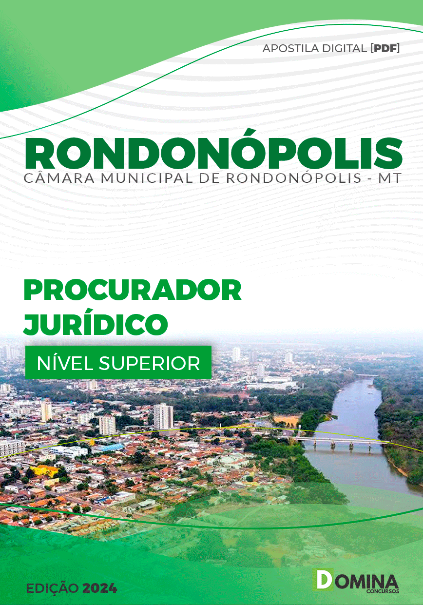 Apostila Câmara Rondonópolis MT 2024 Procurador Jurídico