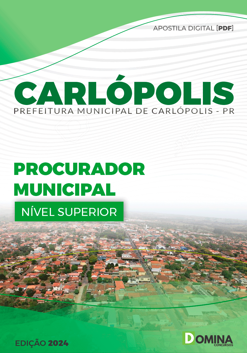 Apostila Pref Carlópolis PR 2024 Procurador Municipal