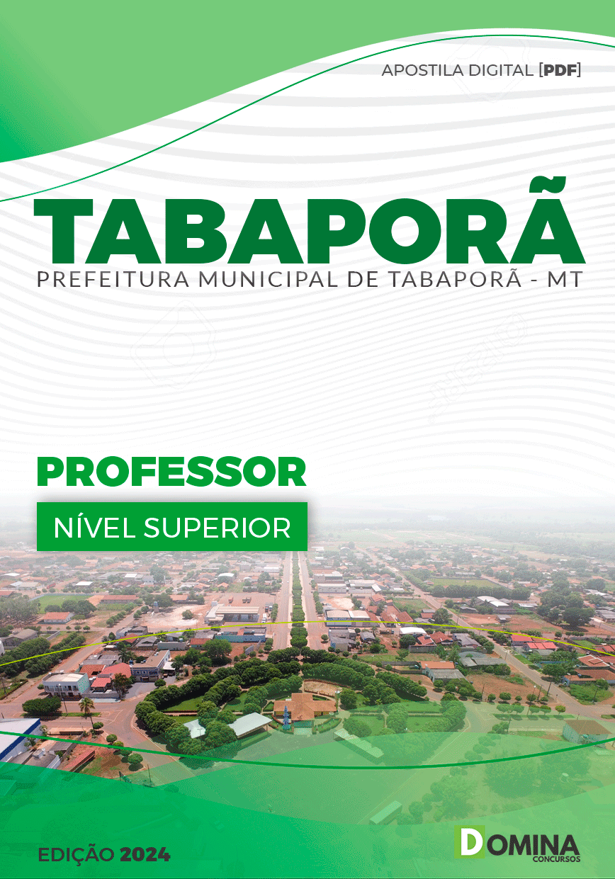 Apostila Pref Tabaporã MT 2024 Professor