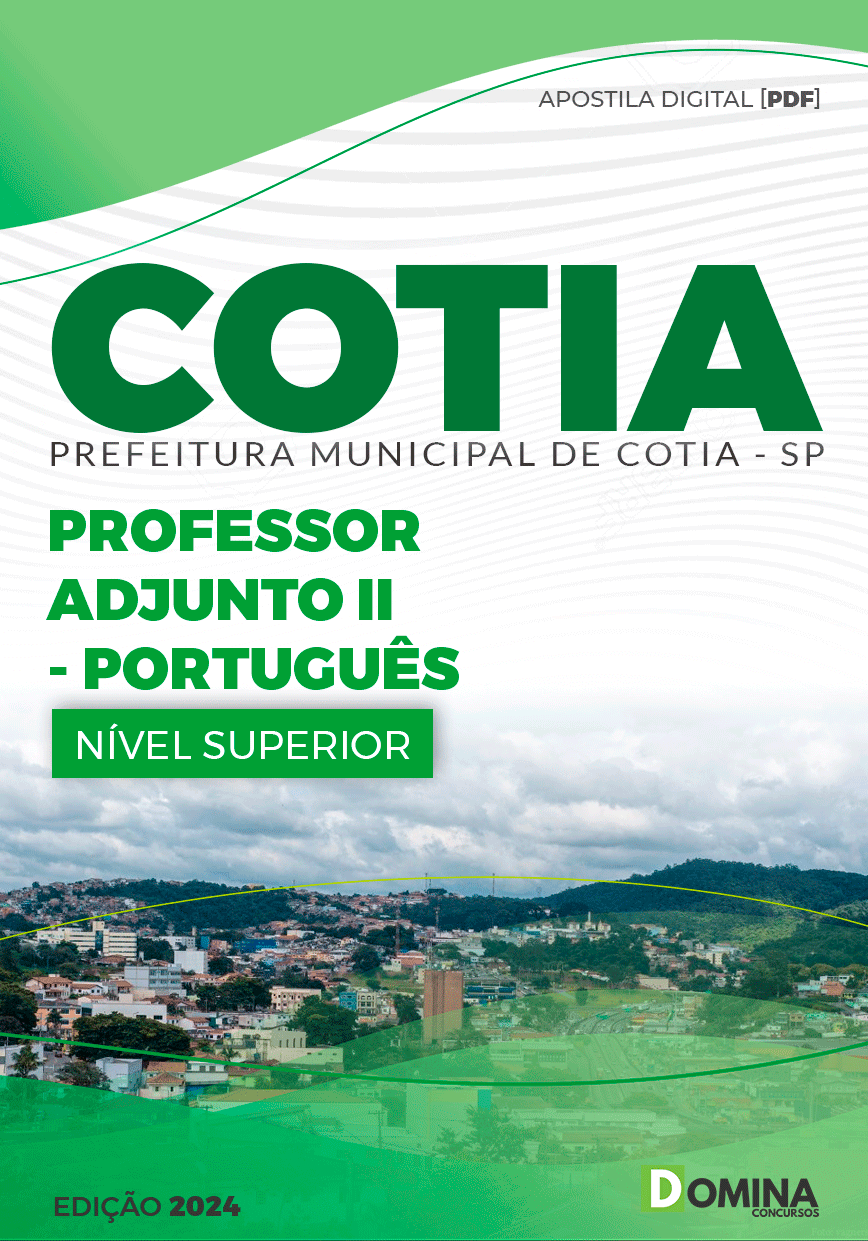 Apostila Pref Cotia SP 2024 Professor II Adjunto Português