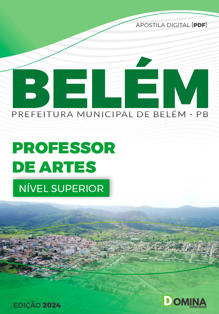 Apostila Pref Belém PB 2024 Professor de Artes