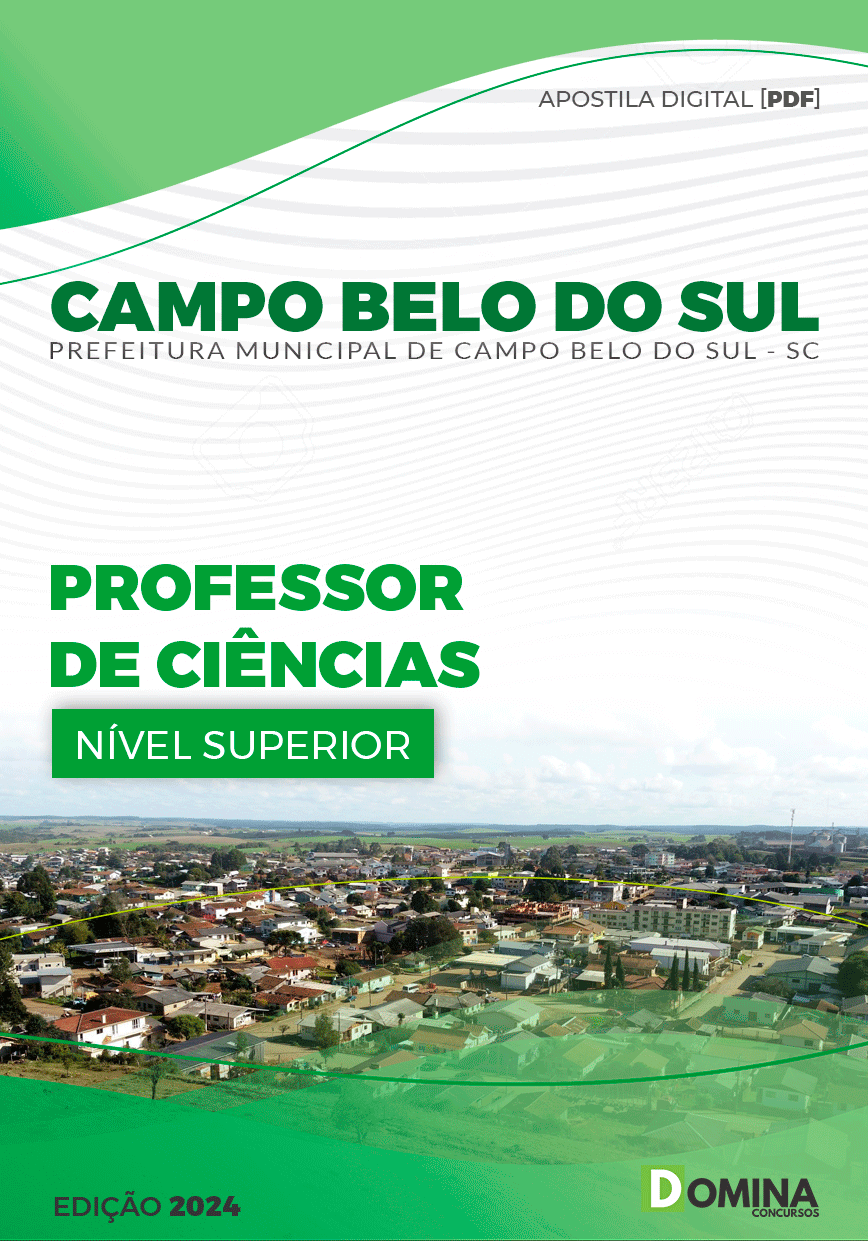 Pref Campo Belo do Sul SC 2024 Professor de Ciências