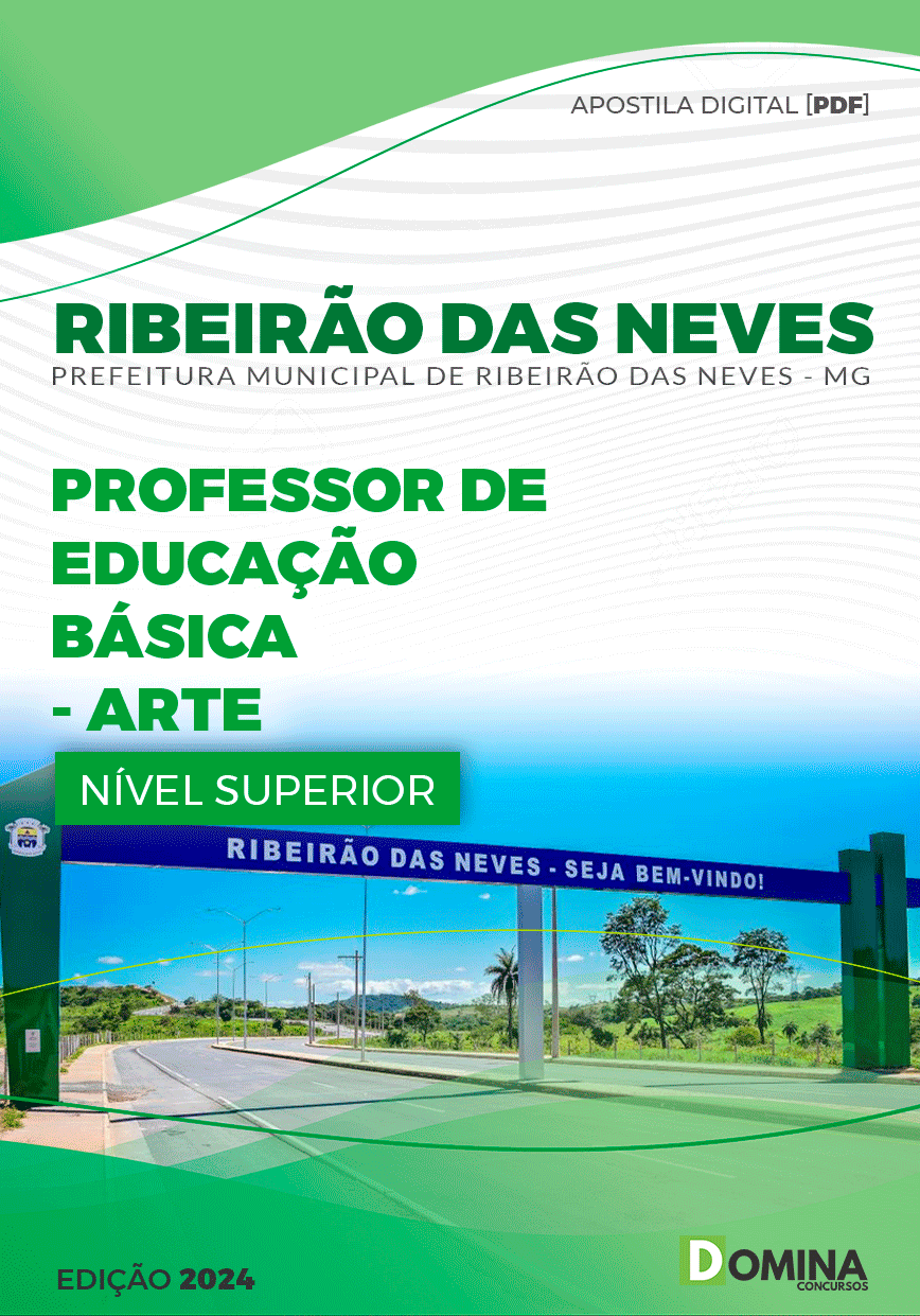 Apostila Pref Ribeirão das Neves MG 2024 Professor de Arte