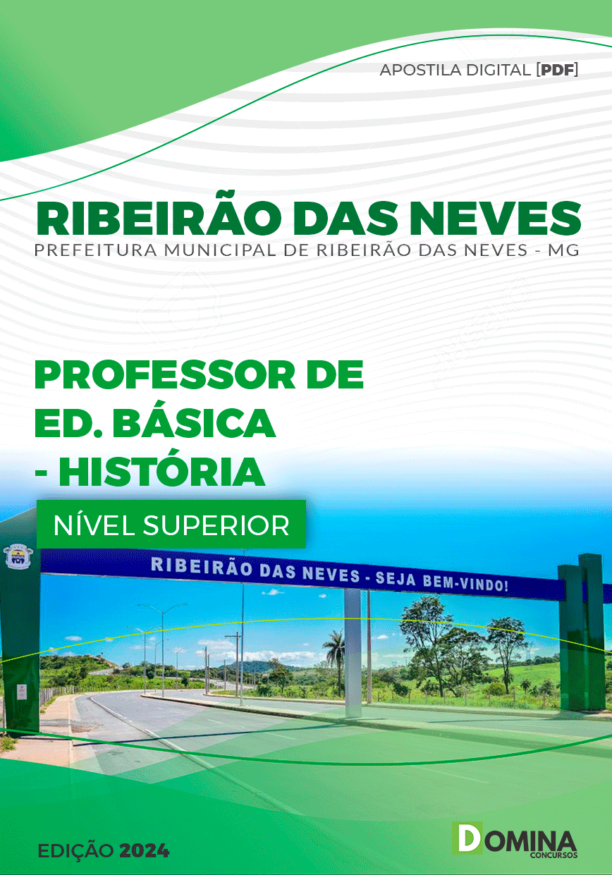 Apostila Pref Ribeirão das Neves MG 2024 Professor de História