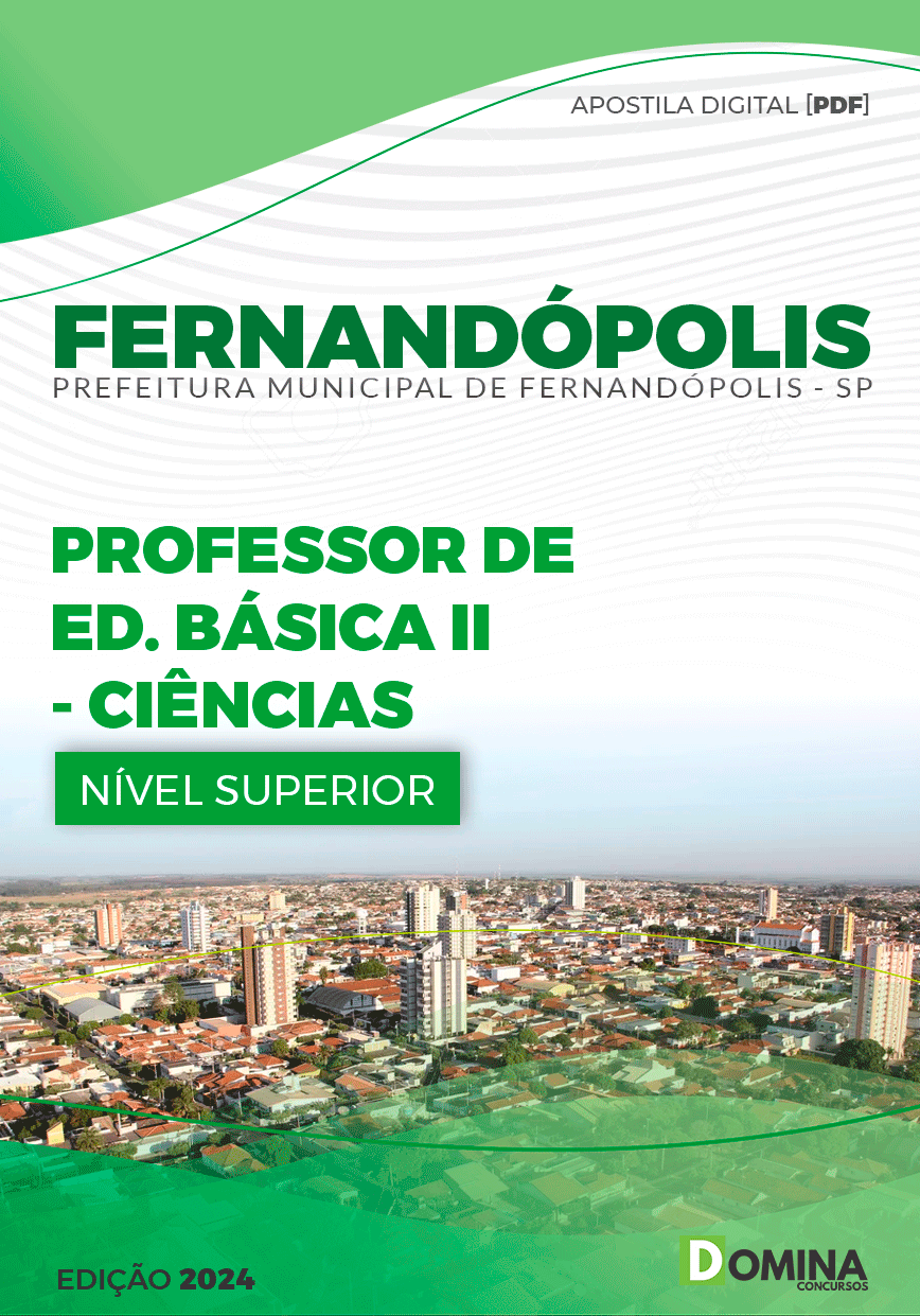 Apostila Pref Fernandópolis SP 2024 Professor de Ciências