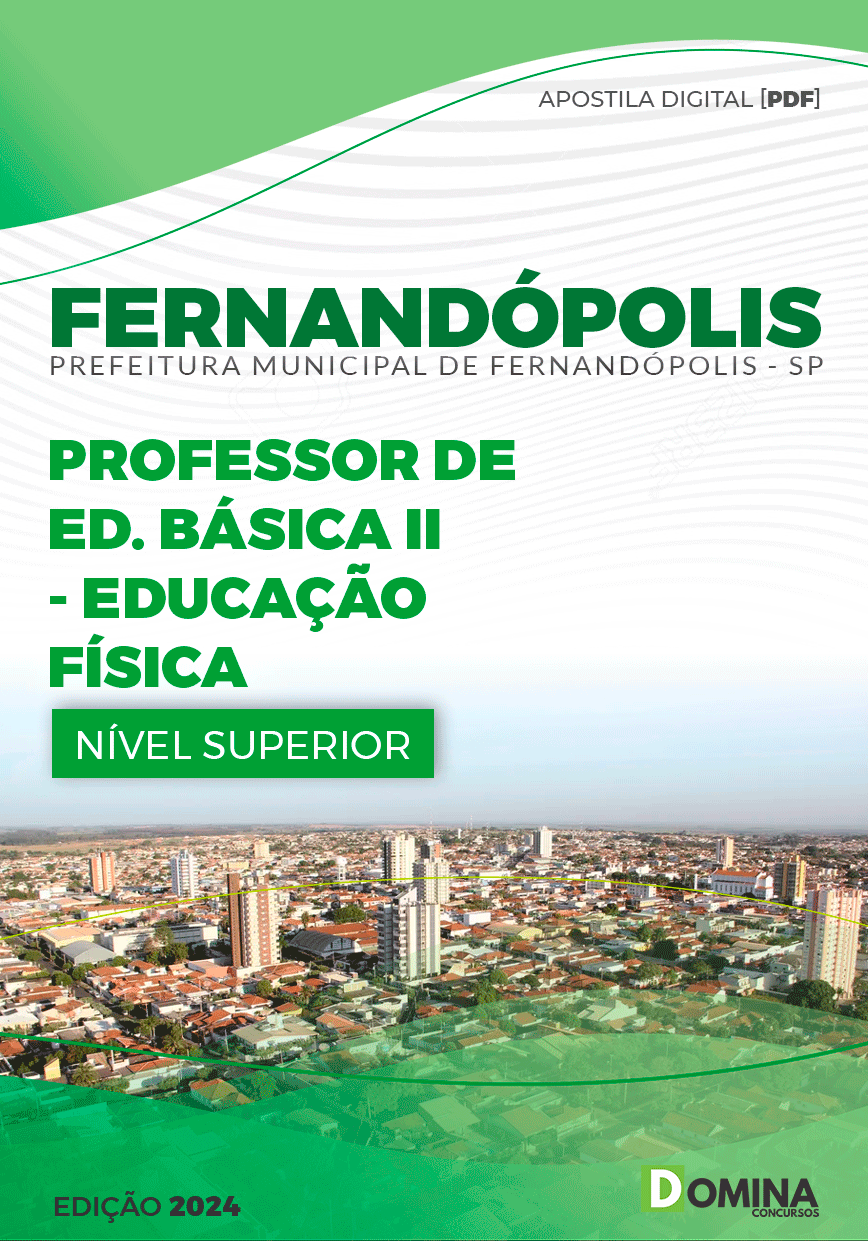 Apostila Pref Fernandópolis SP 2024 Professor de Educação Física