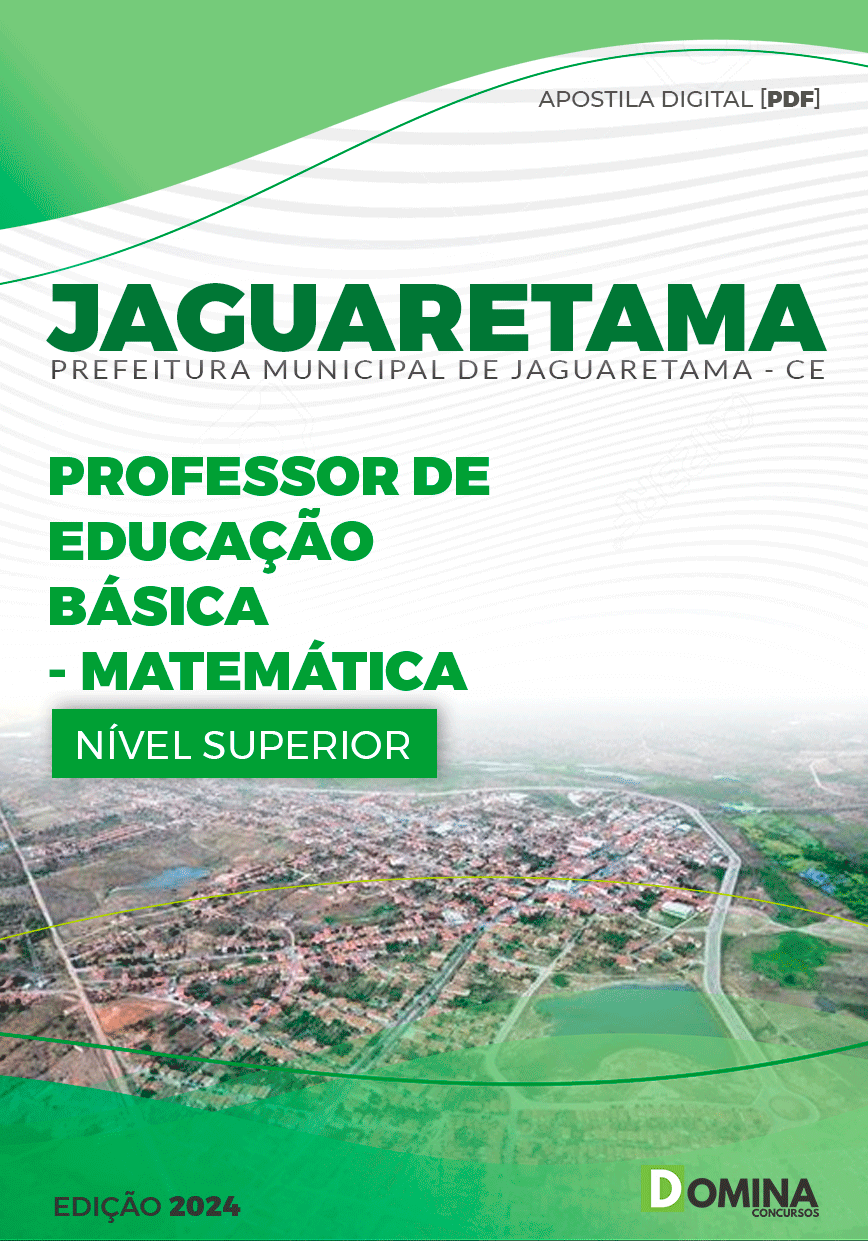 Apostila Pref Jaguaretama CE 2024 Professor Matemática