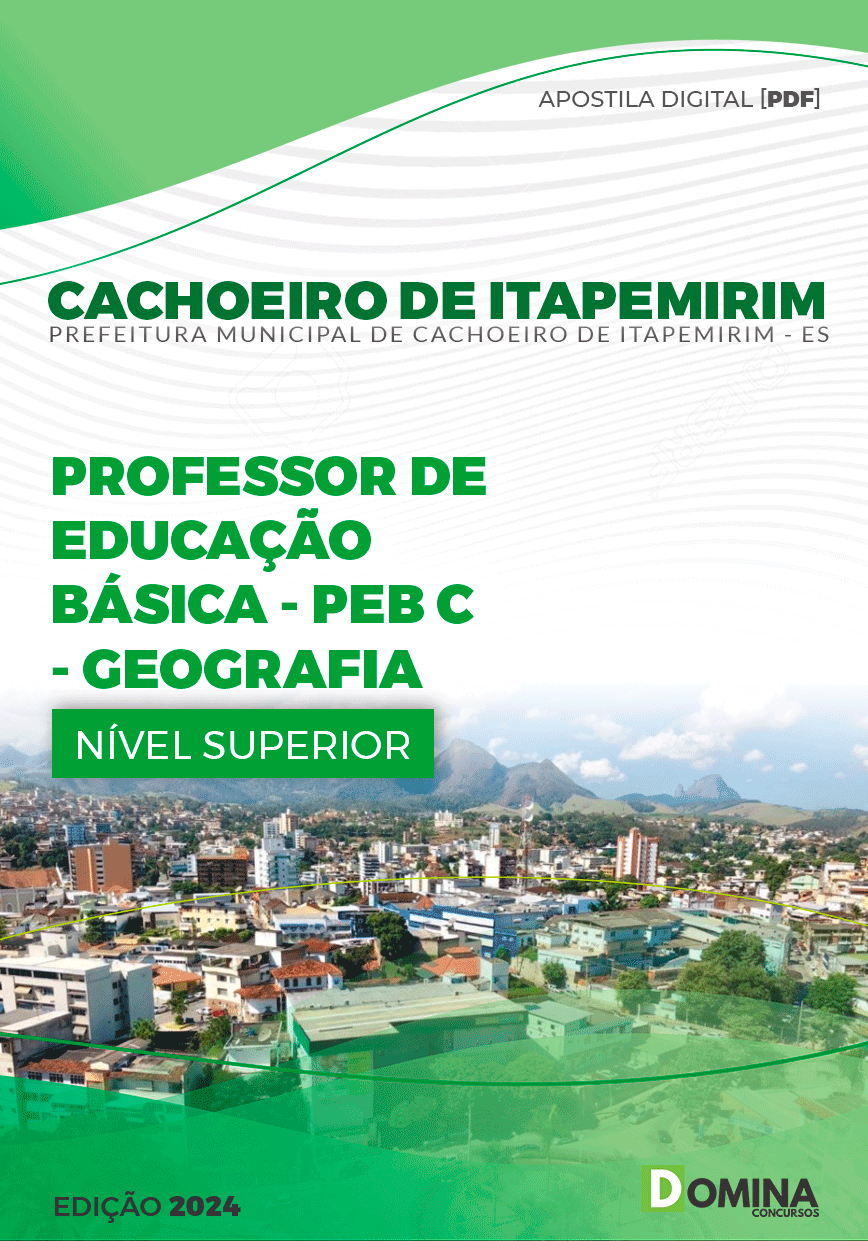 Pref Cachoeiro de Itapemirim ES 2024 Professor Geografia