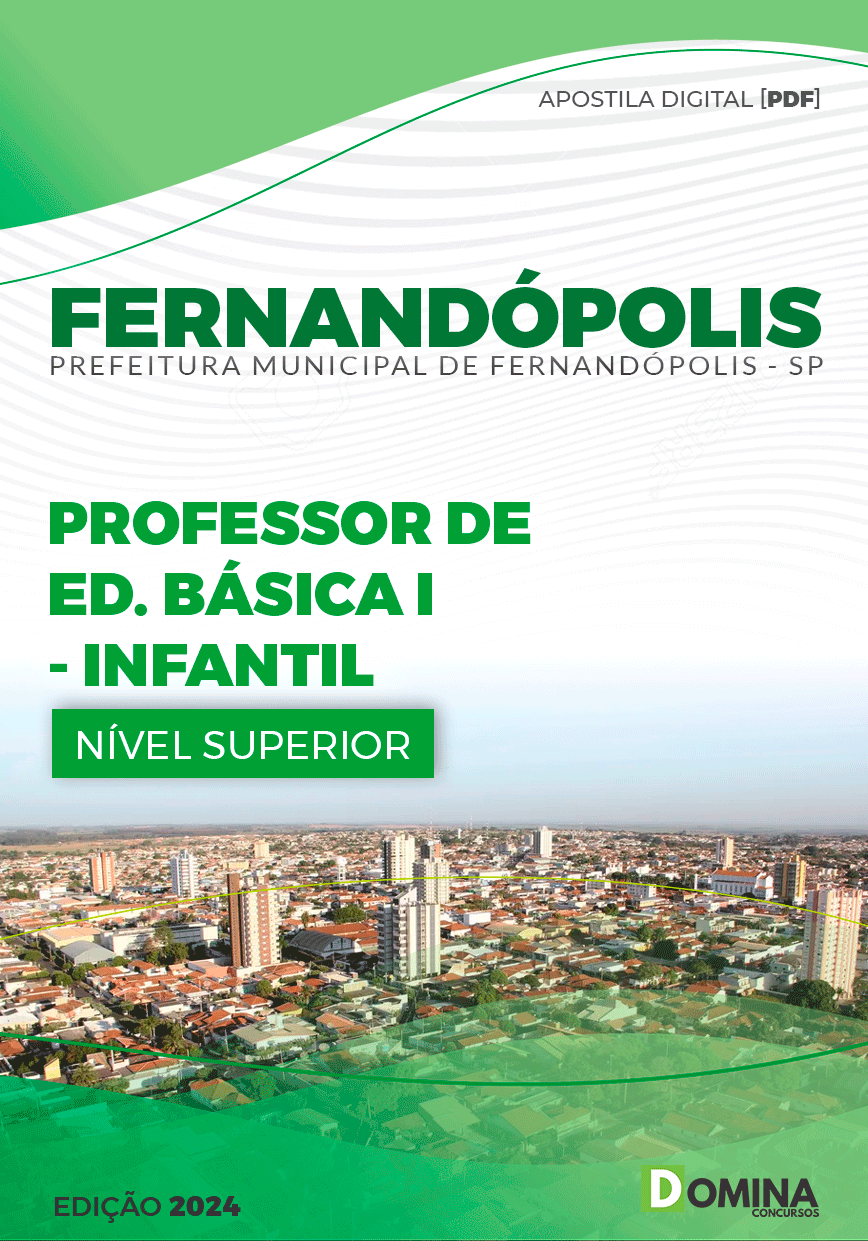 Apostila Pref Fernandópolis SP 2024 Professor Infantil