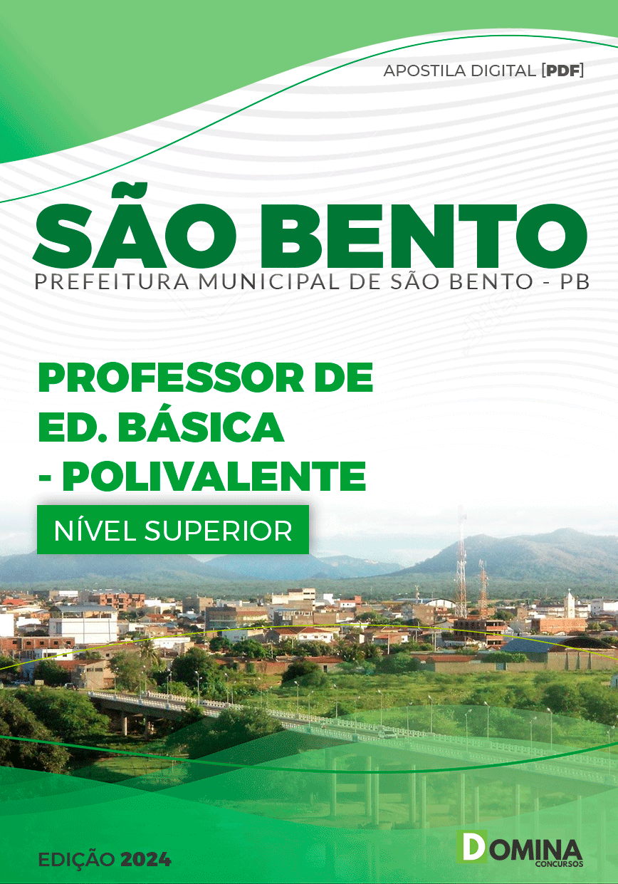 Apostila Pref São Bento PB 2024 Professor de Educação Básica