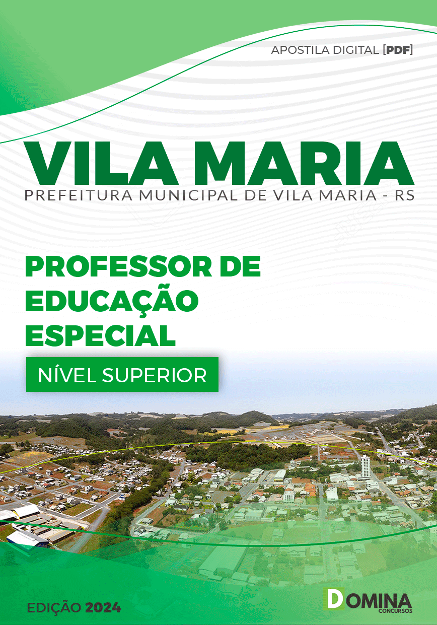 Apostila Pref Vila Maria RS 2024 Professor Educação Especial