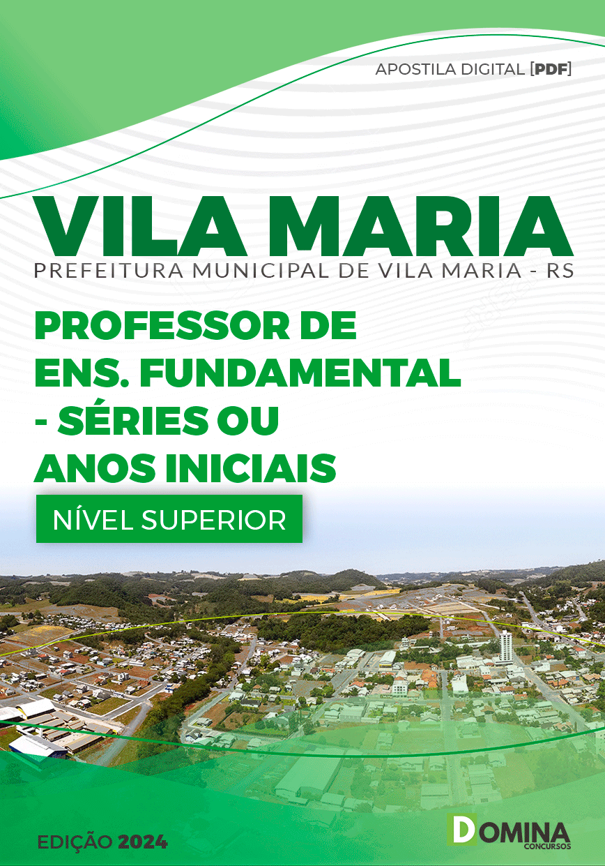 Apostila Pref Vila Maria RS 2024 Professor Ensino Fundamental