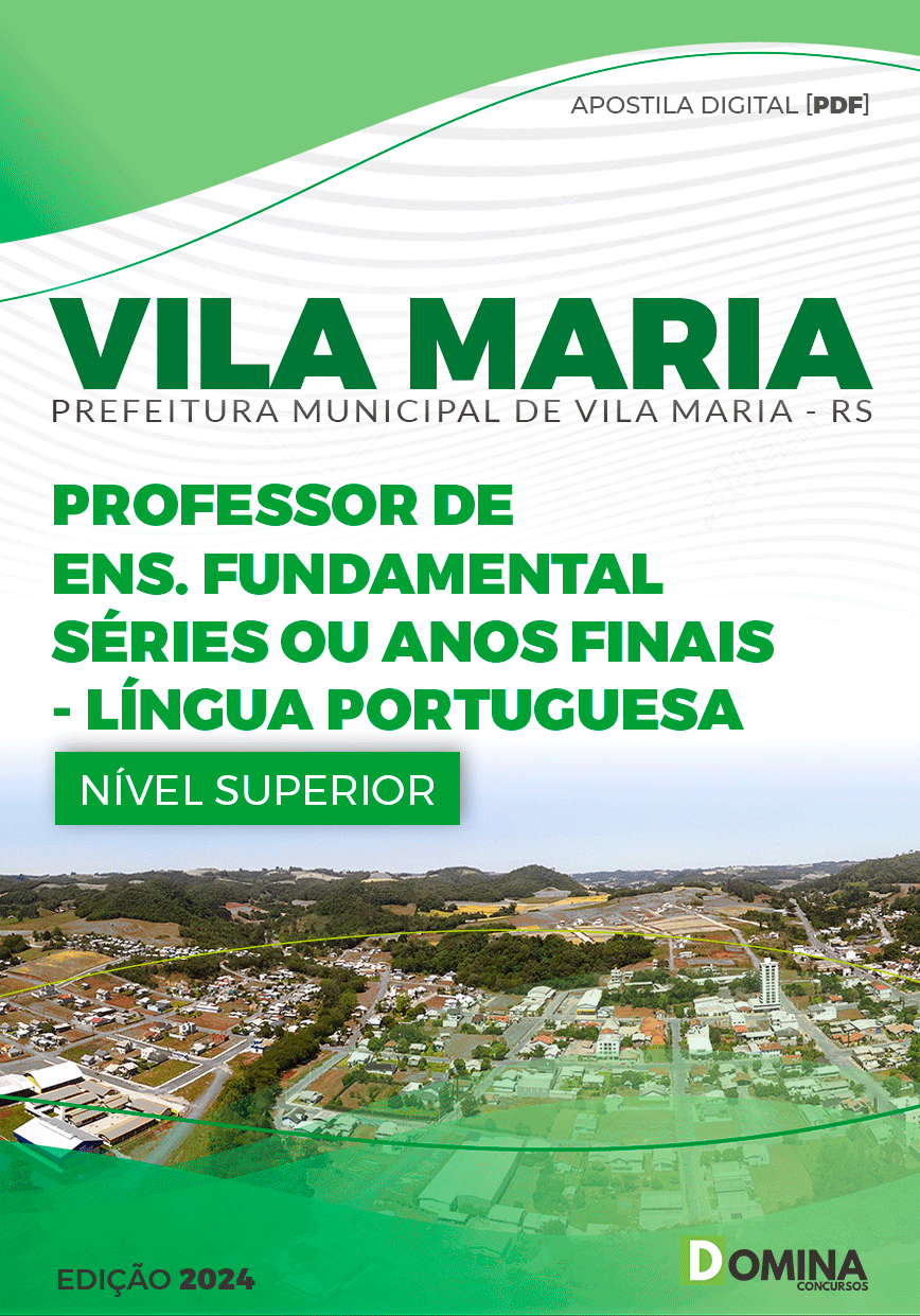 Apostila Pref Vila Maria RS 2024 Professor Português