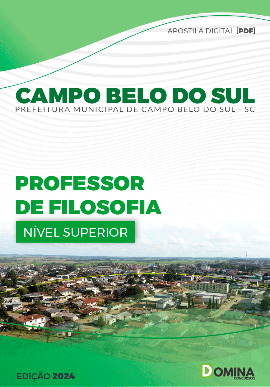 Pref Campo Belo do Sul SC 2024 Professor de Filosofia