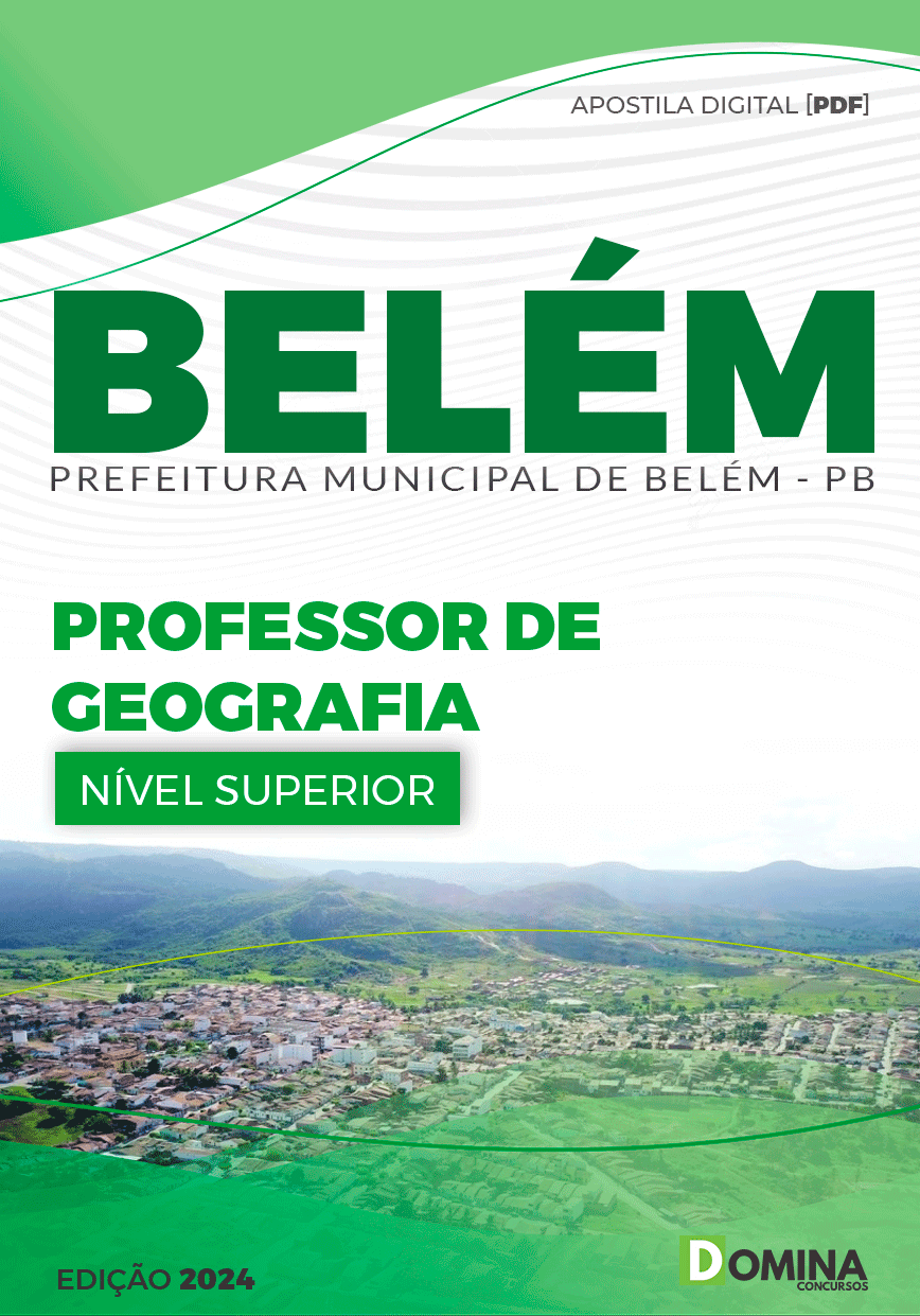 Apostila Pref Belém PB 2024 Professor de Geografia