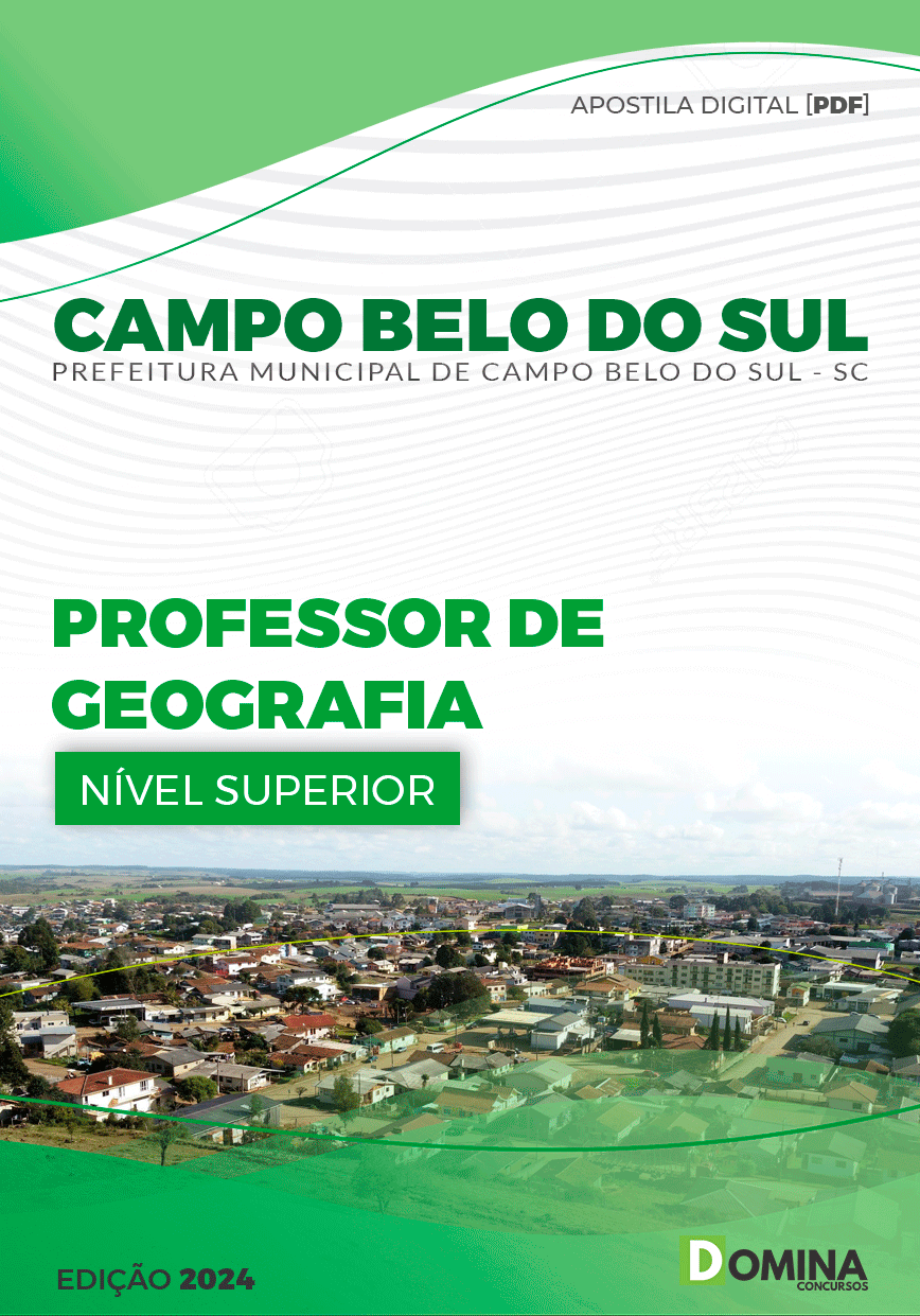 Pref Campo Belo do Sul SC 2024 Professor de Geografia