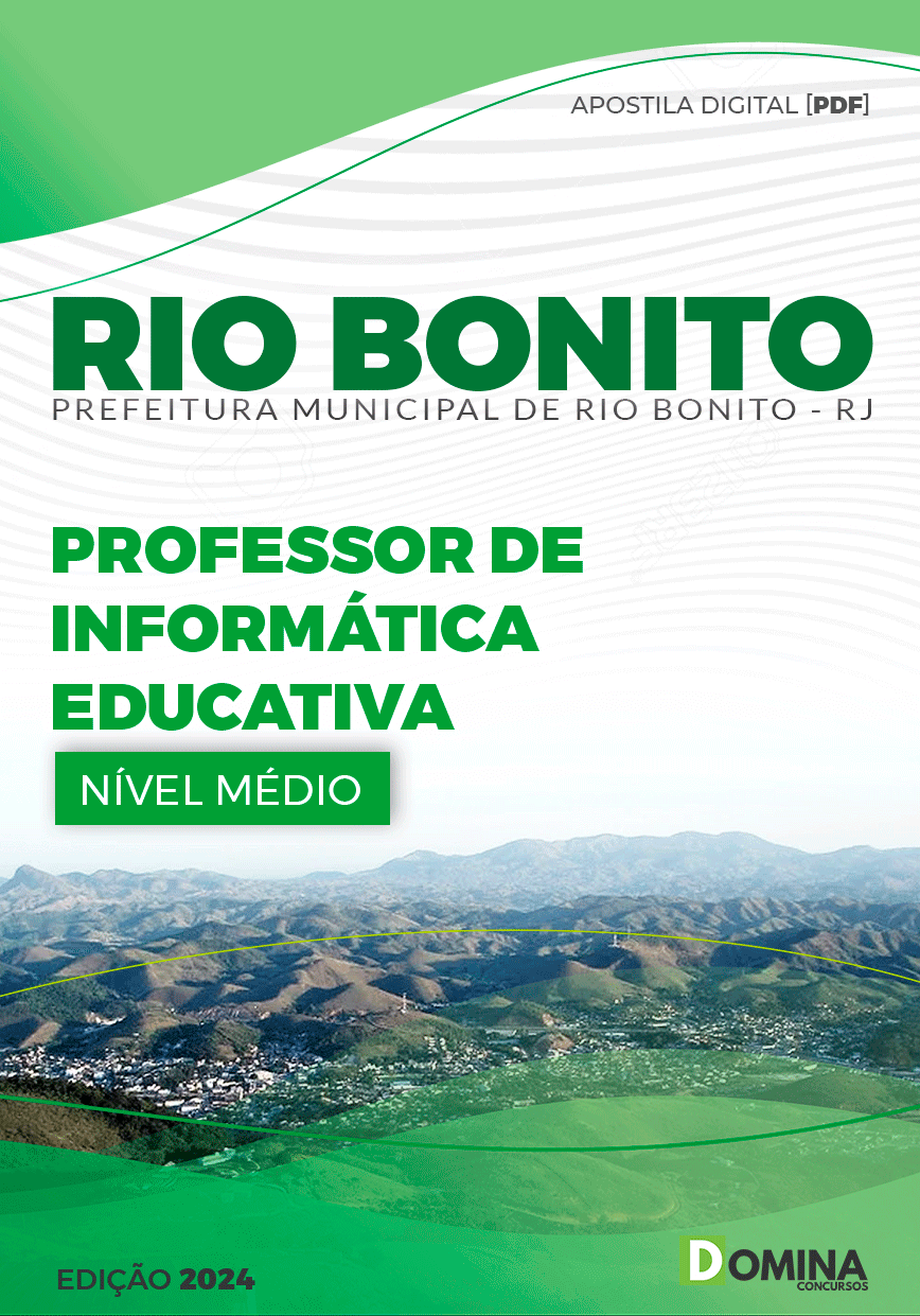 Apostila Pref Rio Bonito RJ 2024 Professor Informática Educativa