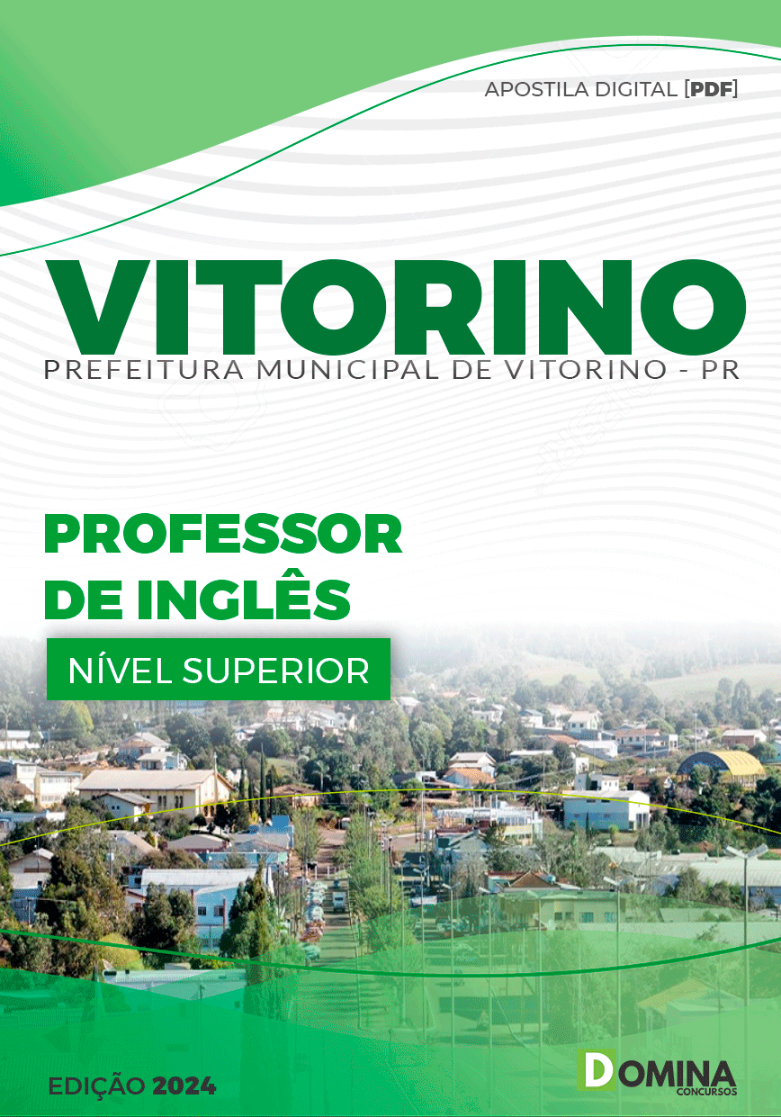 Apostila Pref Vitorino PR 2024 Professor de Inglês