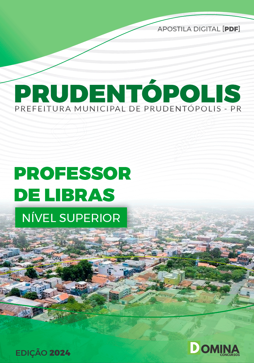 Apostila Pref Prudentópolis PR 2024 Professor Libras