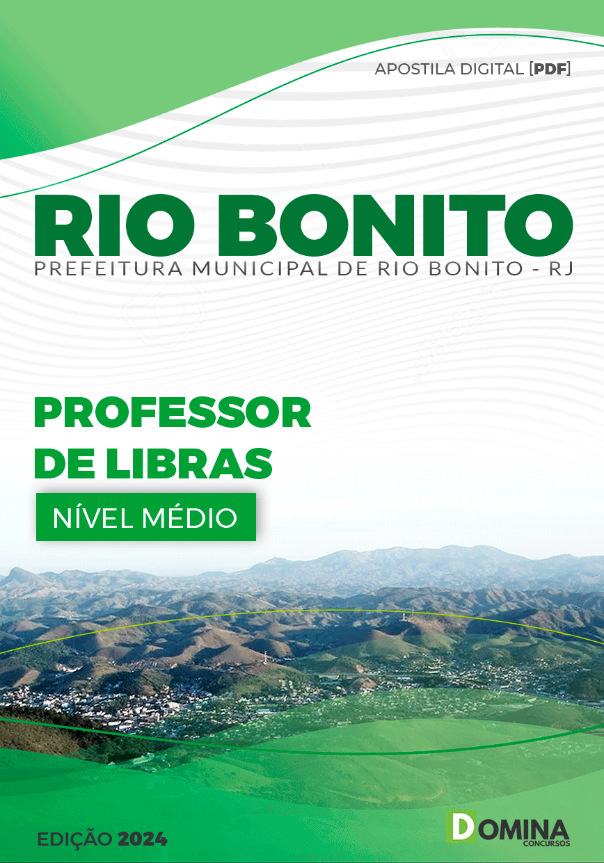 Apostila Pref Rio Bonito RJ 2024 Professor Libras