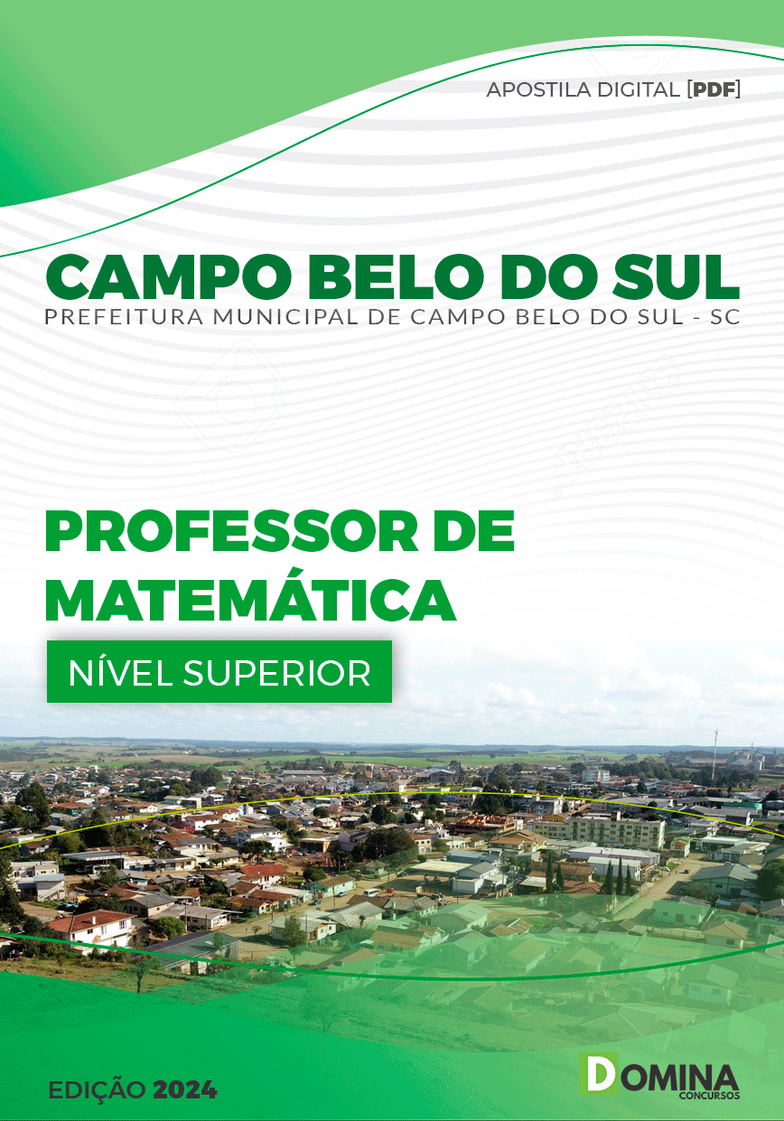 Pref Campo Belo do Sul SC 2024 Professor de Matemática
