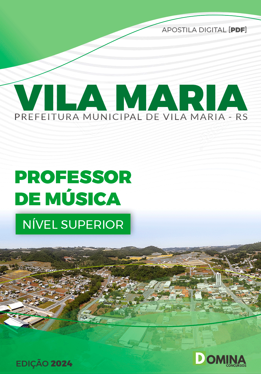 Apostila Pref Vila Maria RS 2024 Professor Música