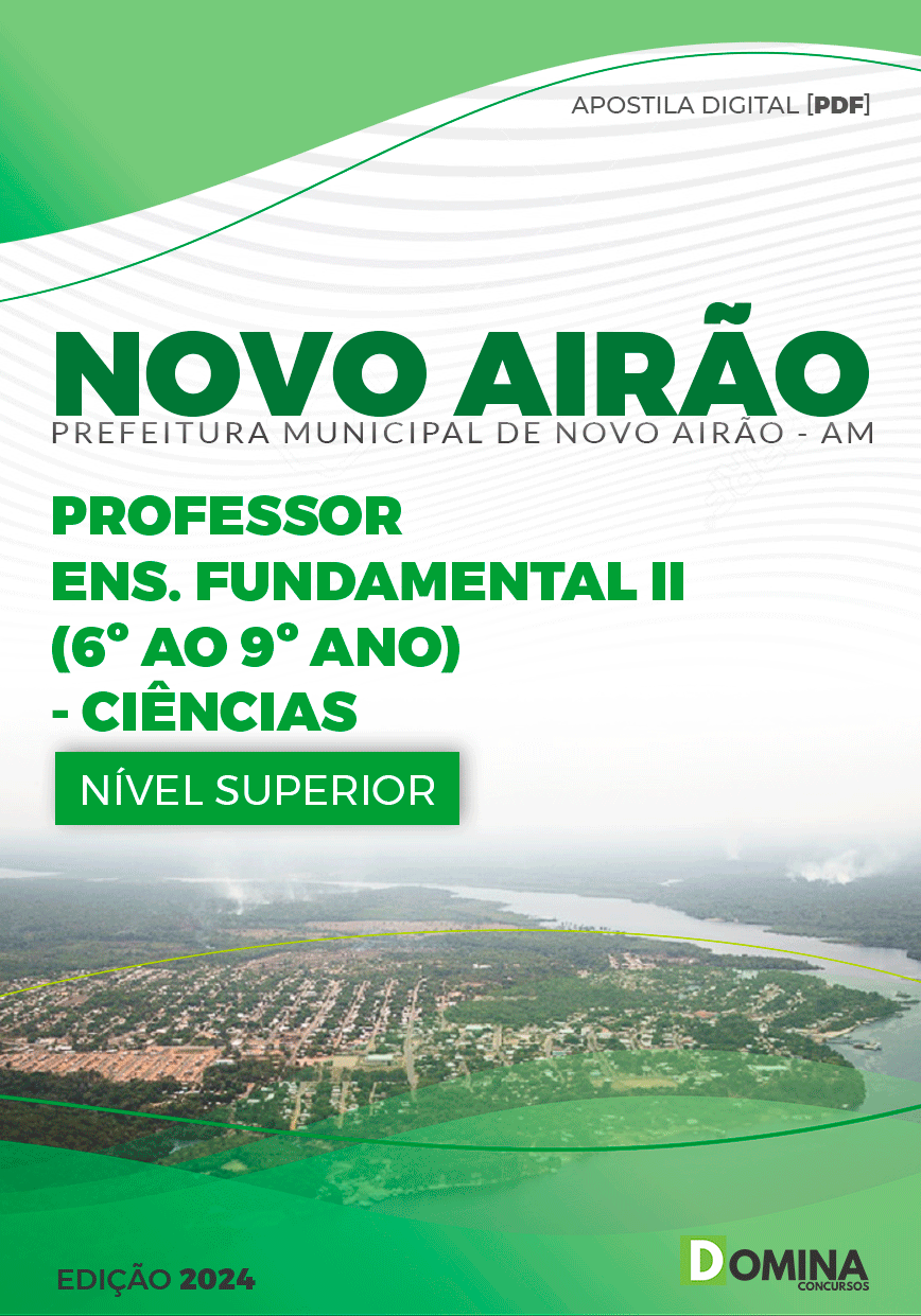 Apostila Pref Novo Airão AM 2024 Professor Ciências