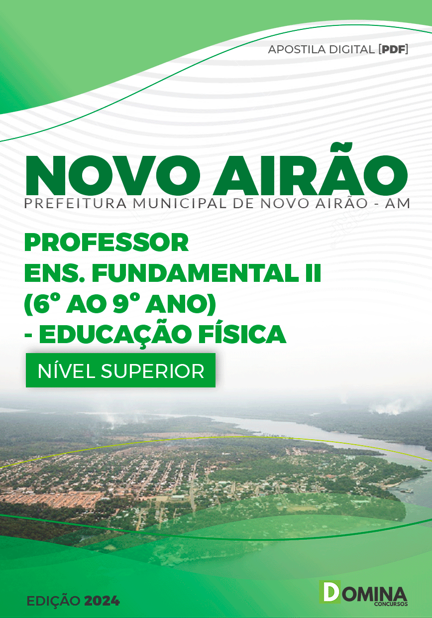 Apostila Pref Novo Airão AM 2024 Professor Educação Física