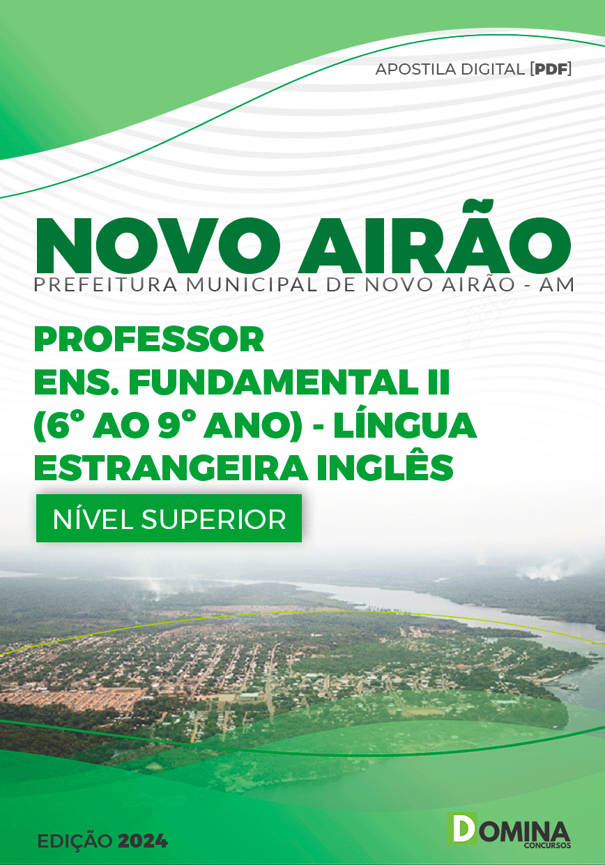 Apostila Pref Novo Airão AM 2024 Professor Língua Inglesa