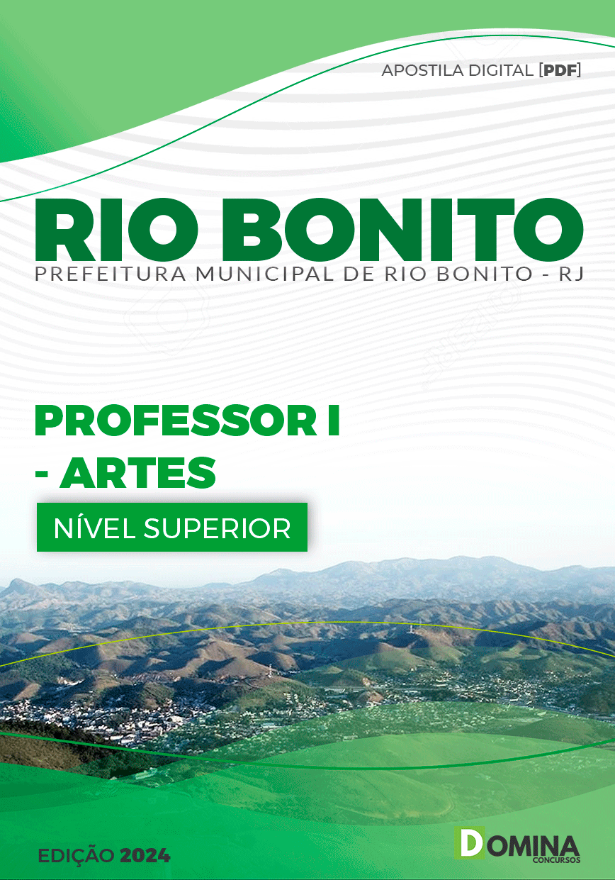 Apostila Pref Rio Bonito RJ 2024 Professor I Artes
