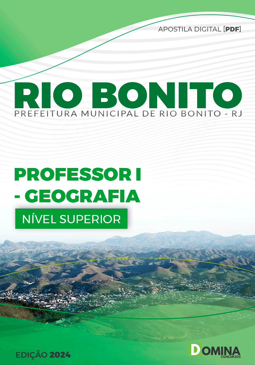 Apostila Pref Rio Bonito RJ 2024 Professor I Geografia