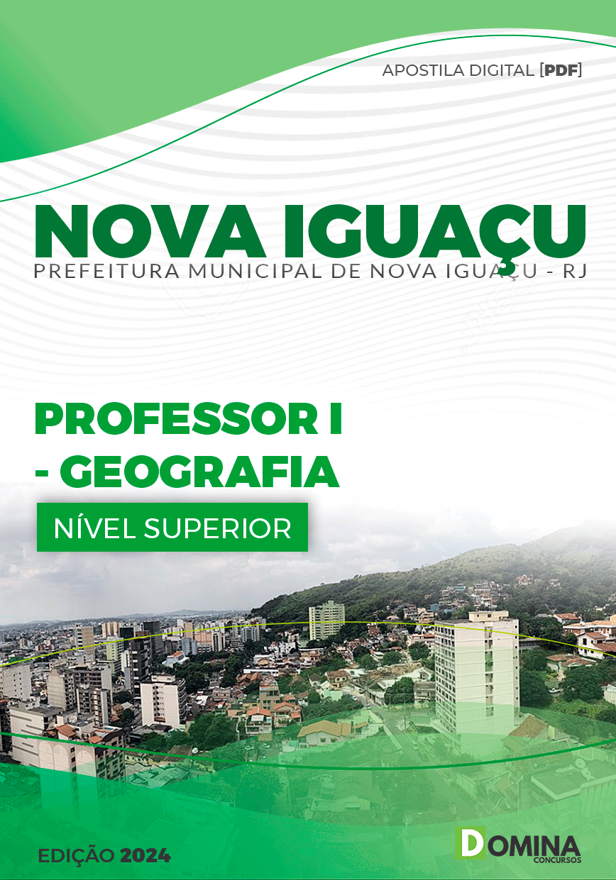 Apostila Pref Nova Iguaçu RJ 2024 Professor I Geografia