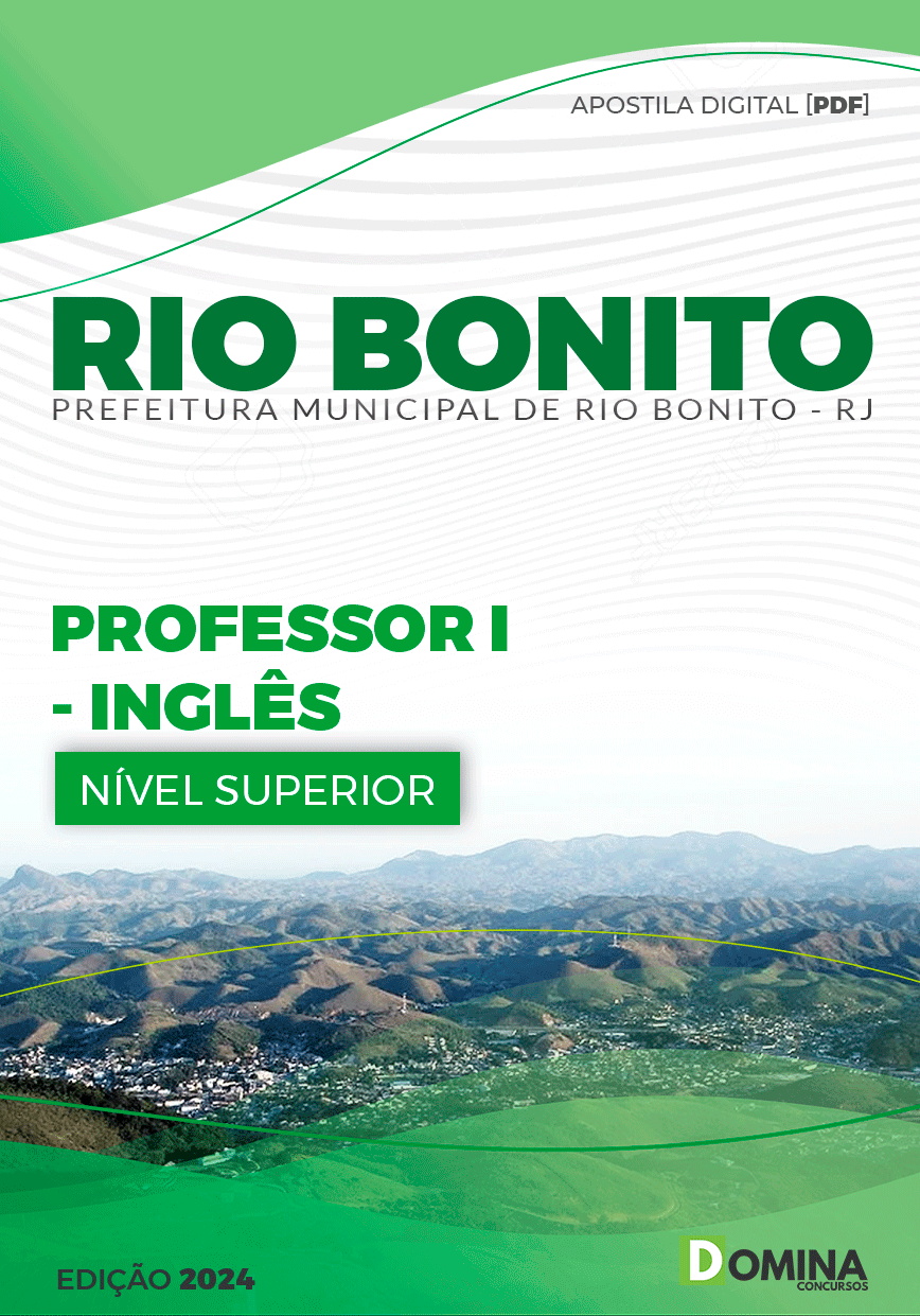 Apostila Pref Rio Bonito RJ 2024 Professor I Inglês
