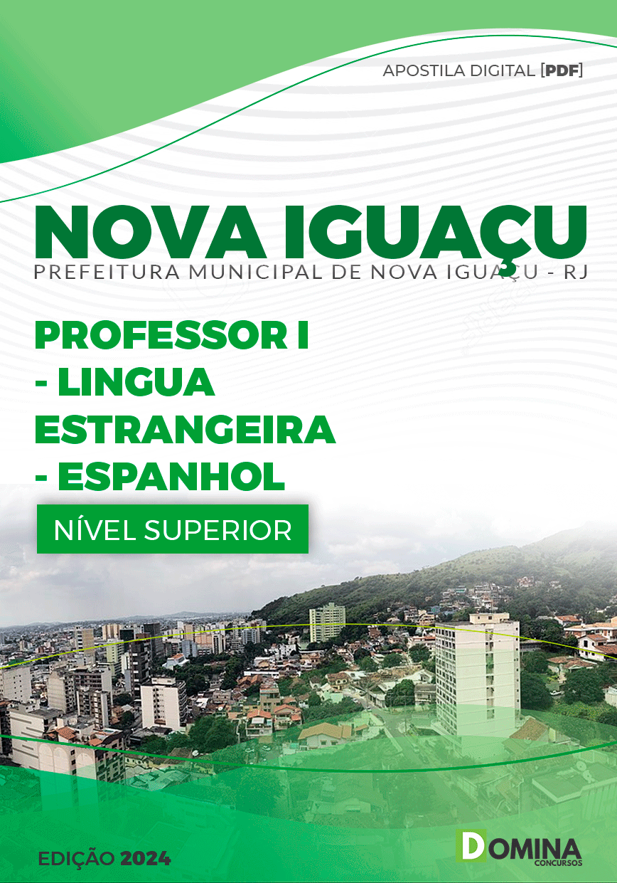 Apostila Pref Nova Iguaçu RJ 2024 Professor I Espanhol