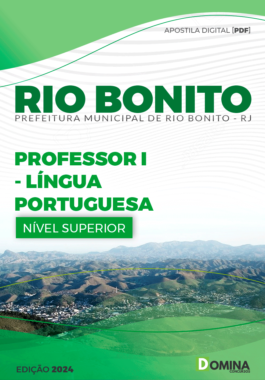 Apostila Pref Rio Bonito RJ 2024 Professor I Língua Portuguesa