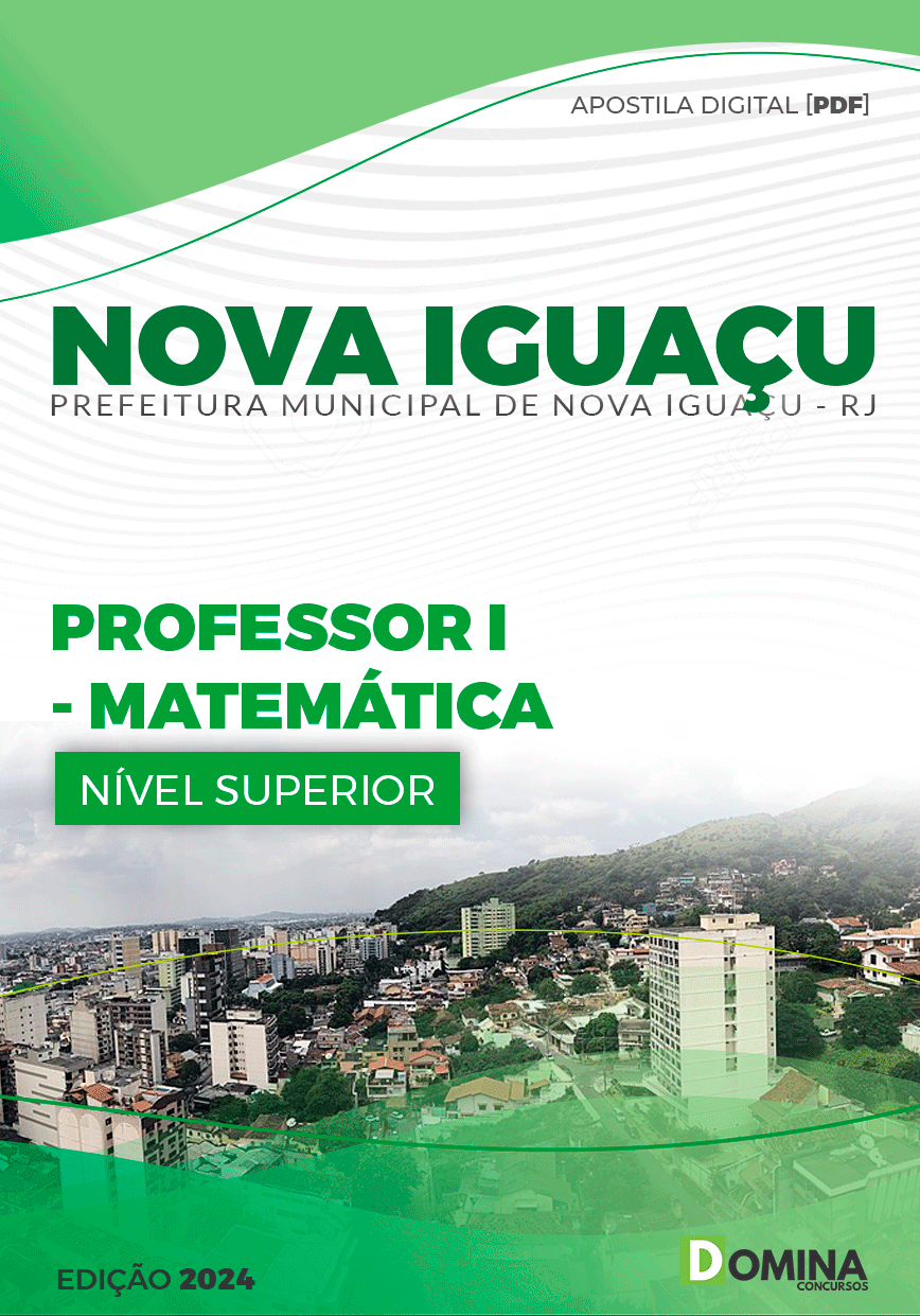 Apostila Pref Nova Iguaçu RJ 2024 Professor I Matemática