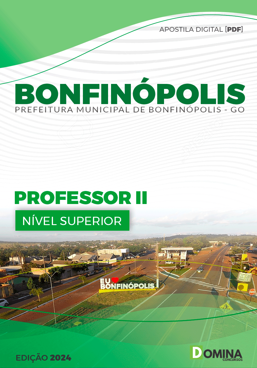Apostila Pref Bonfinópolis GO 2024 Professor II