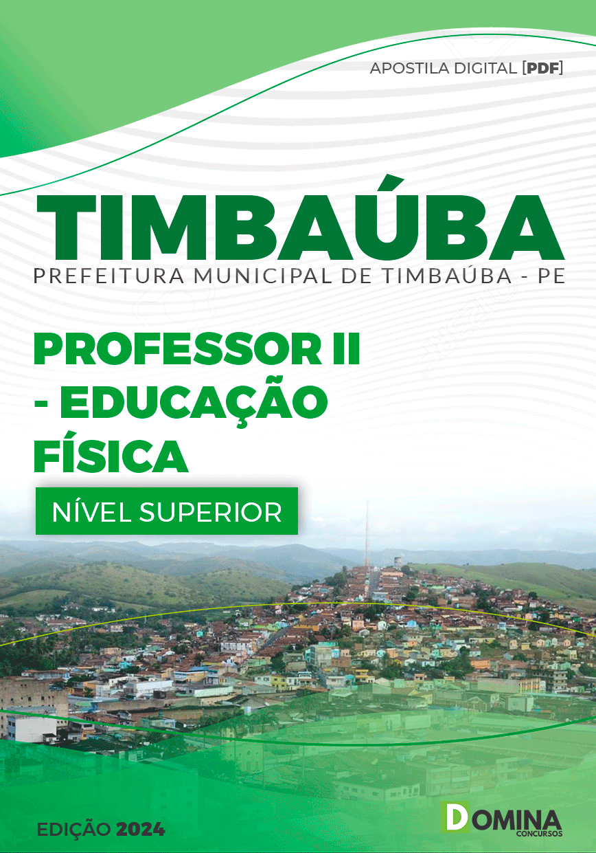 Apostila Pref Timbaúba PE 2024 Professor de Educação Física