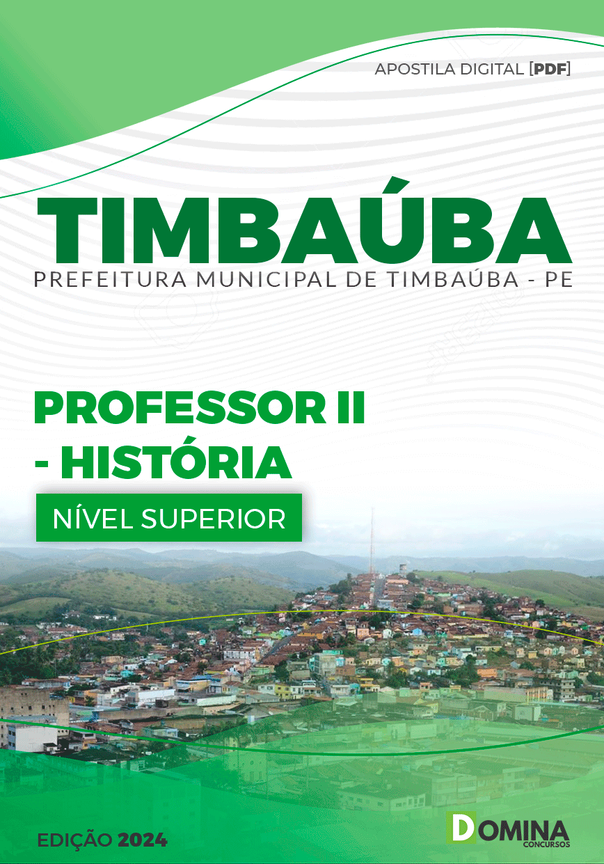 Apostila Pref Timbaúba PE 2024 Professor de História