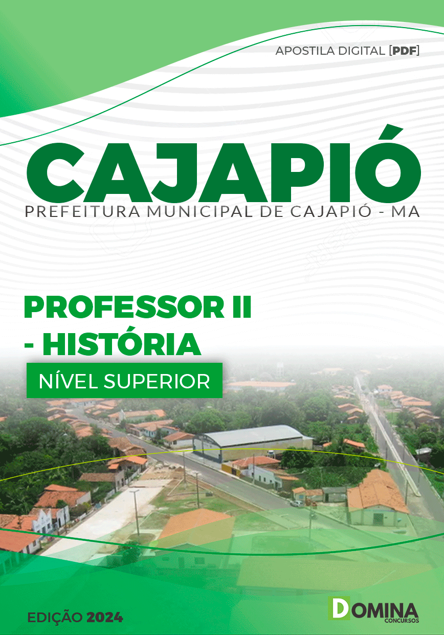 Apostila Pref Cajapió MA 2024 Professor História