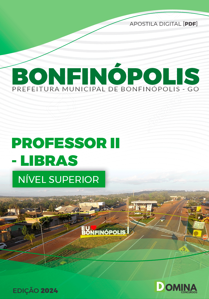 Apostila Pref Bonfinópolis GO 2024 Professor II Libras