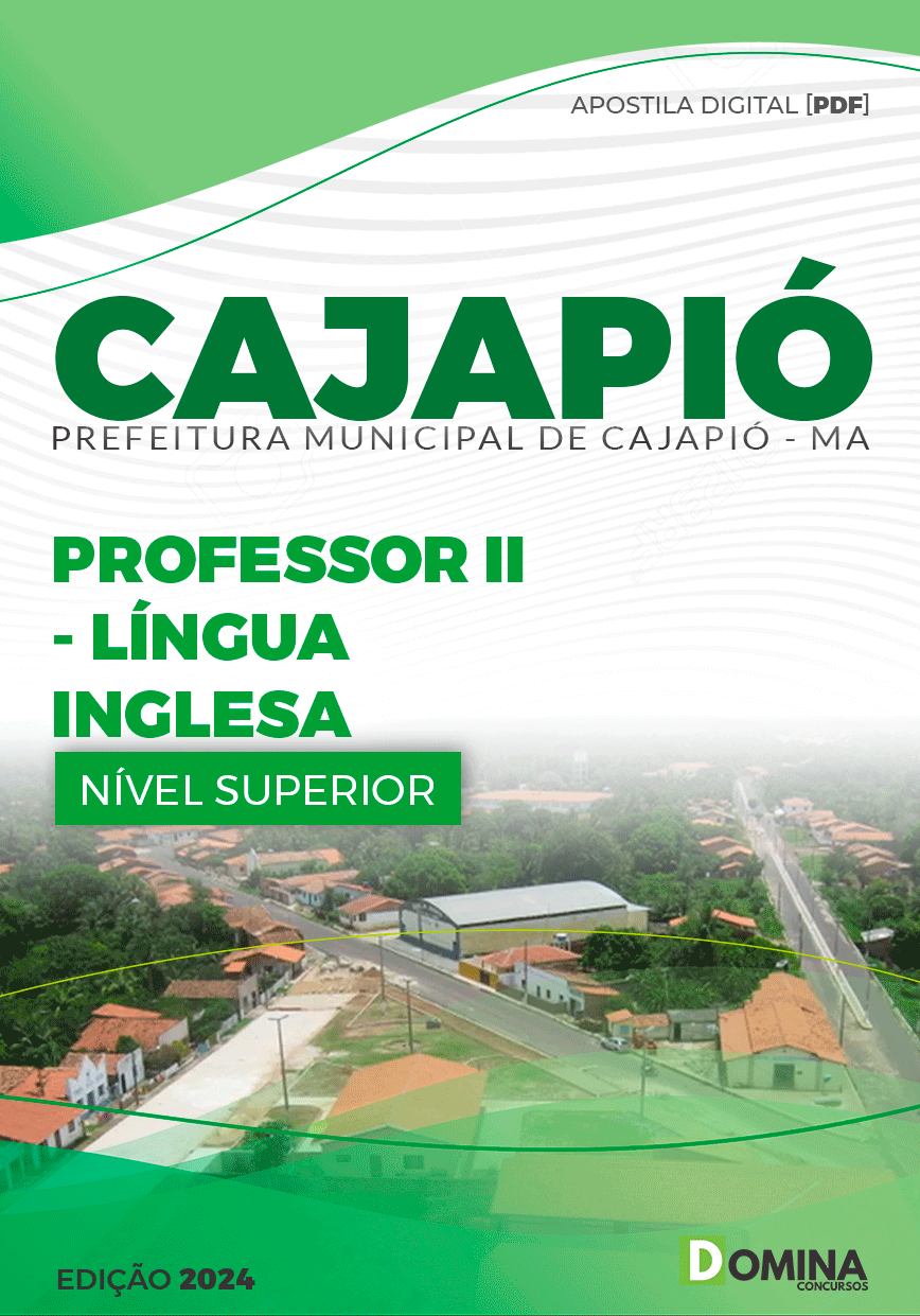 Apostila Pref Cajapió MA 2024 Professor Língua Inglesa