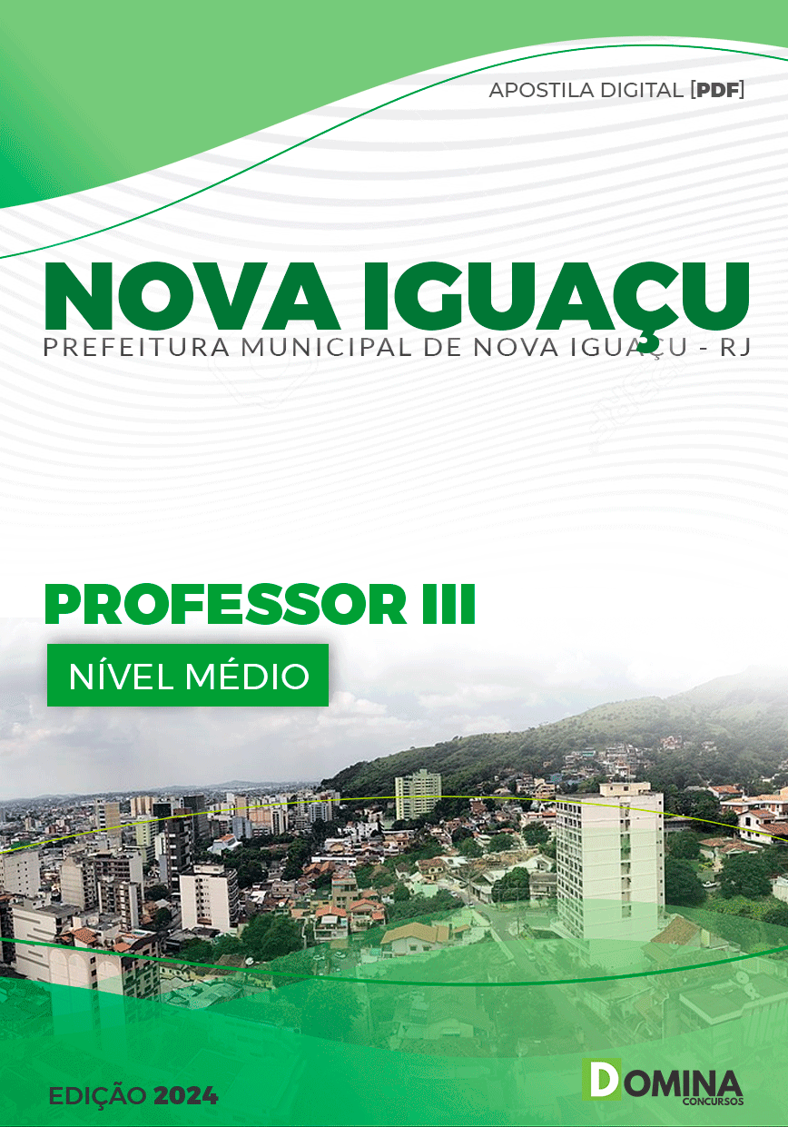 Apostila Pref Nova Iguaçu RJ 2024 Professor III